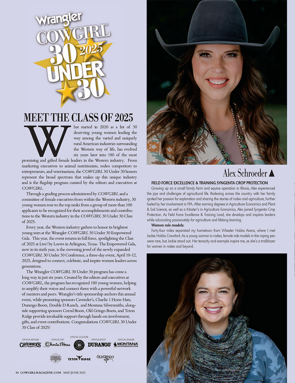 Cowgirl Magazine May June 2025 - Anouk Krantz