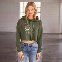 I Am COWGIRL Crop Hoodie