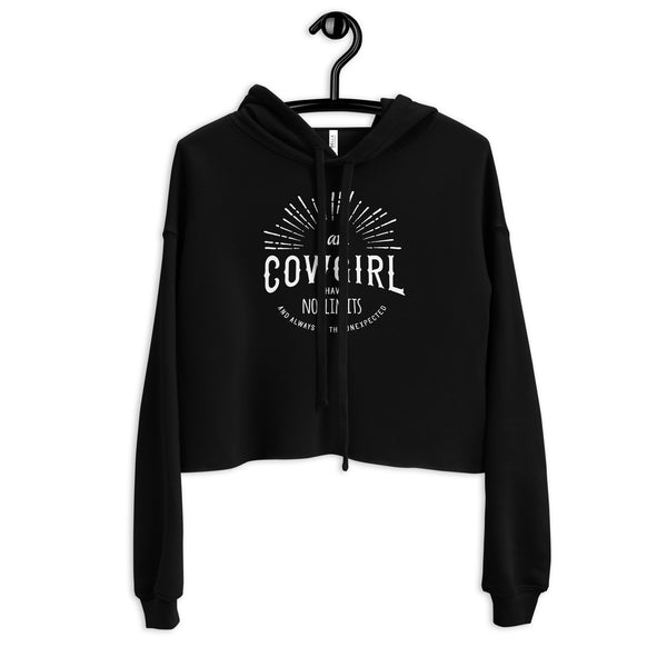 I Am COWGIRL Crop Hoodie