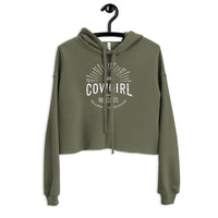 I Am COWGIRL Crop Hoodie