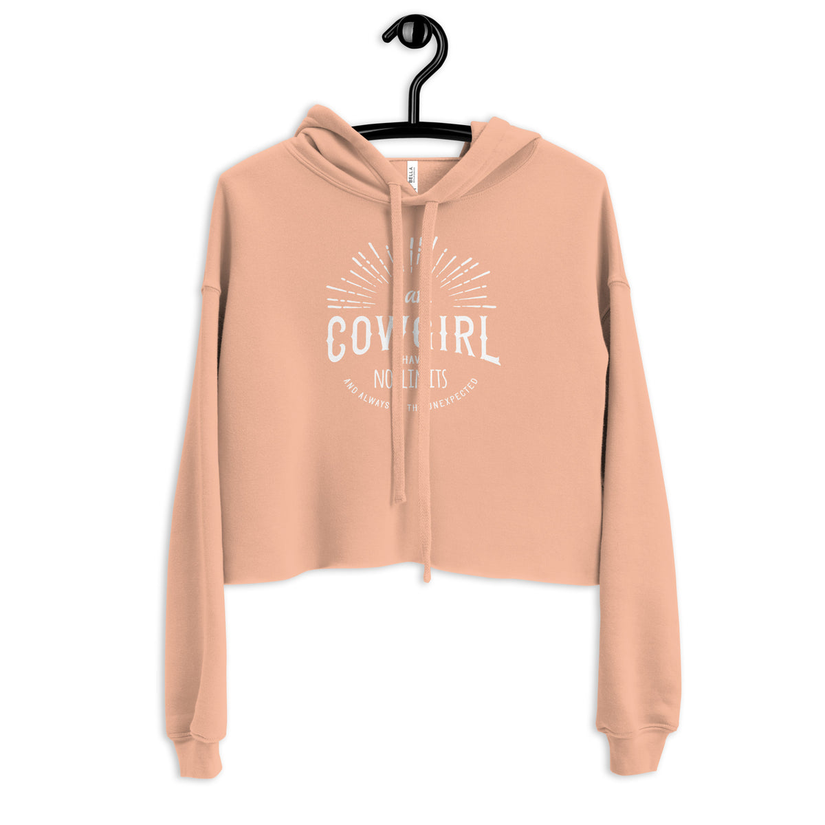 I Am COWGIRL Crop Hoodie