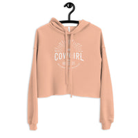 I Am COWGIRL Crop Hoodie