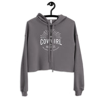 I Am COWGIRL Crop Hoodie