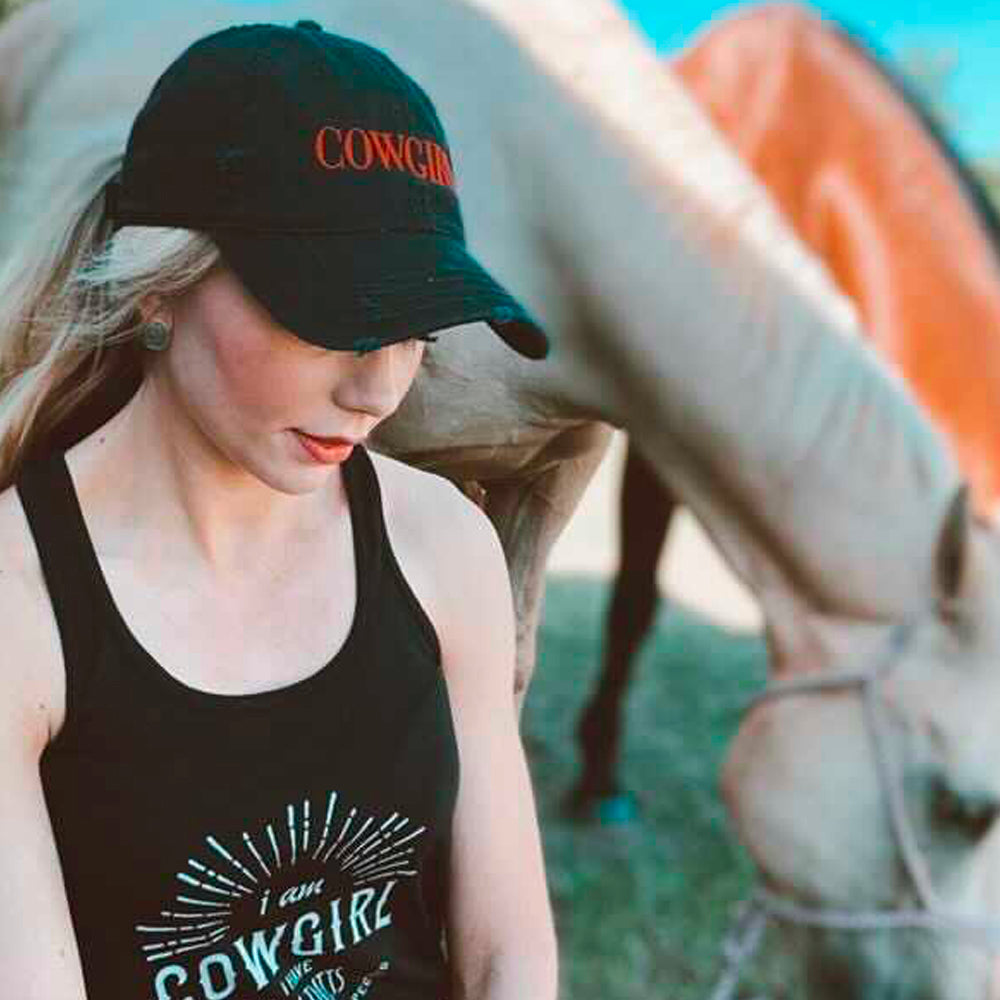 Official COWGIRL Logo Cap, Vintage Distressed