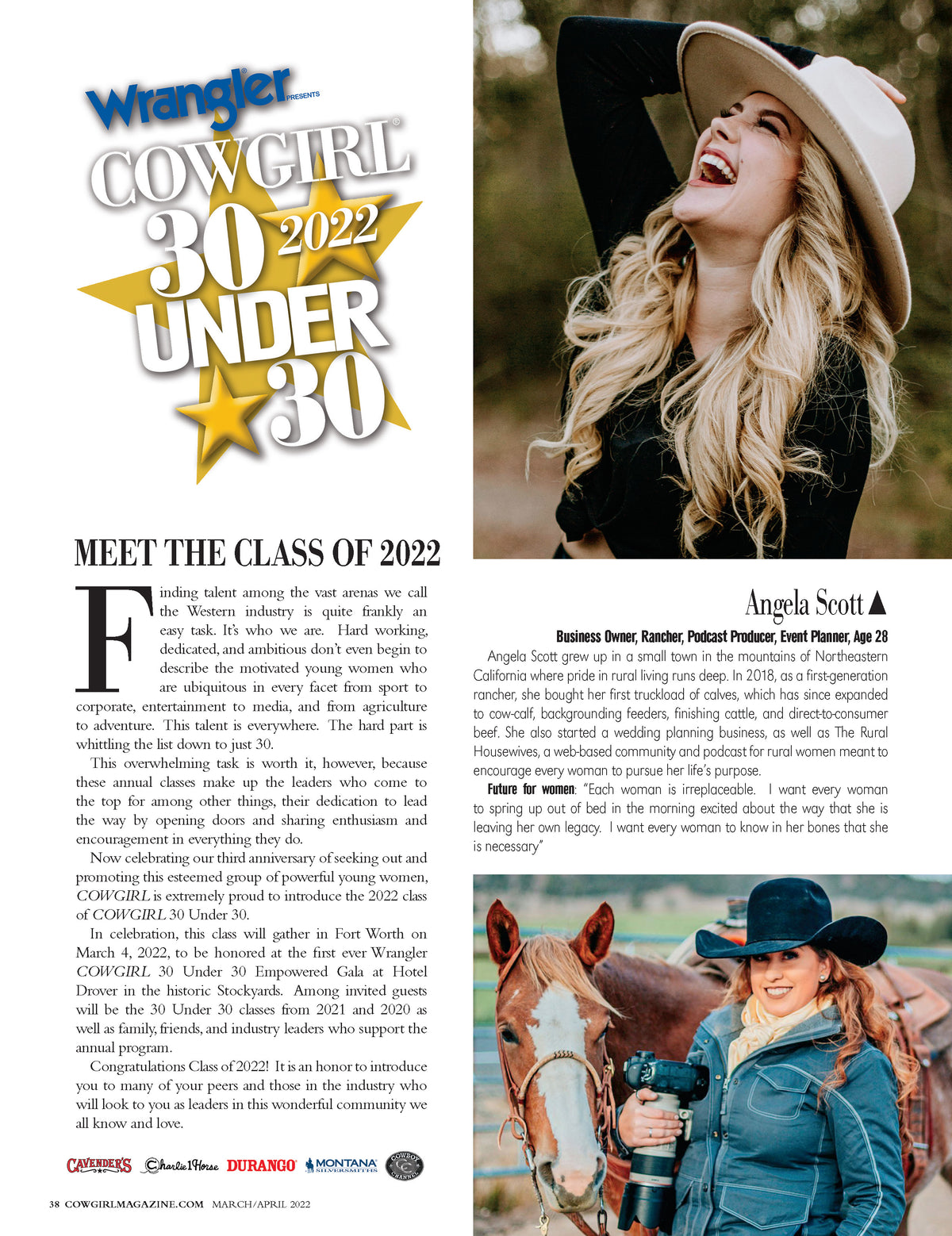 Cowgirl Magazine MarApr2022 - Stephanie Quayle