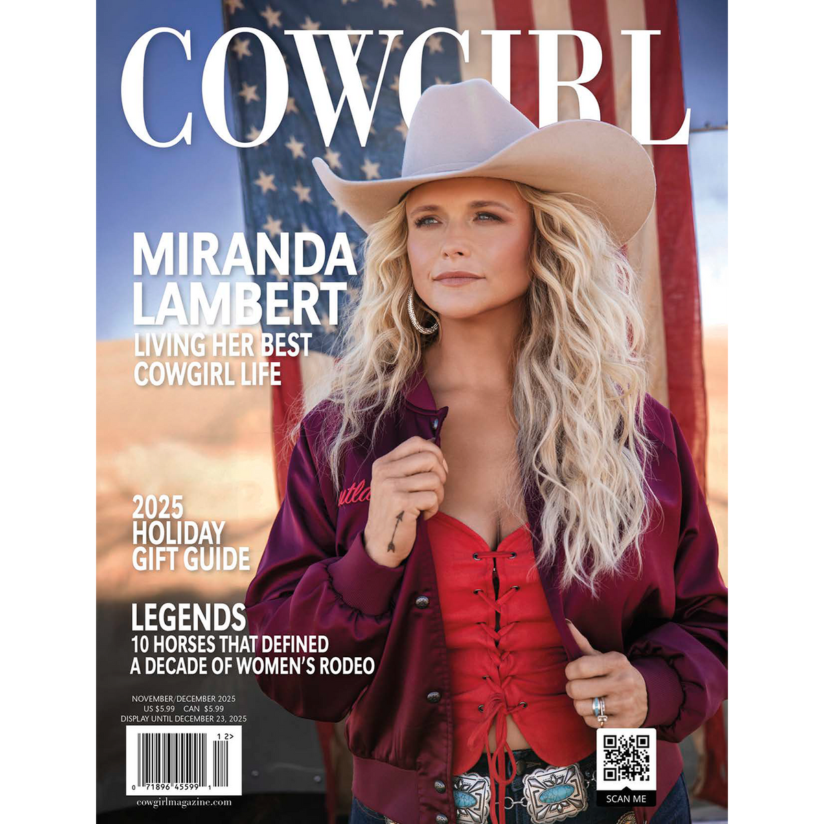 Cowgirl Magazine Nov Dec 2025 - Miranda Lambert