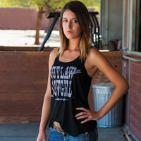 COWGIRL Outlaw Flowy Racerback Tank