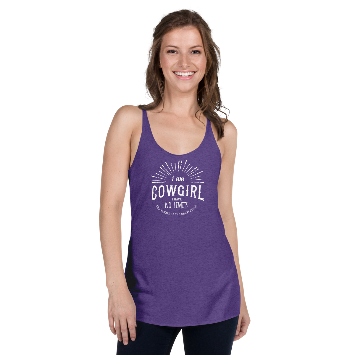 I Am COWGIRL - Women's Racerback Tank