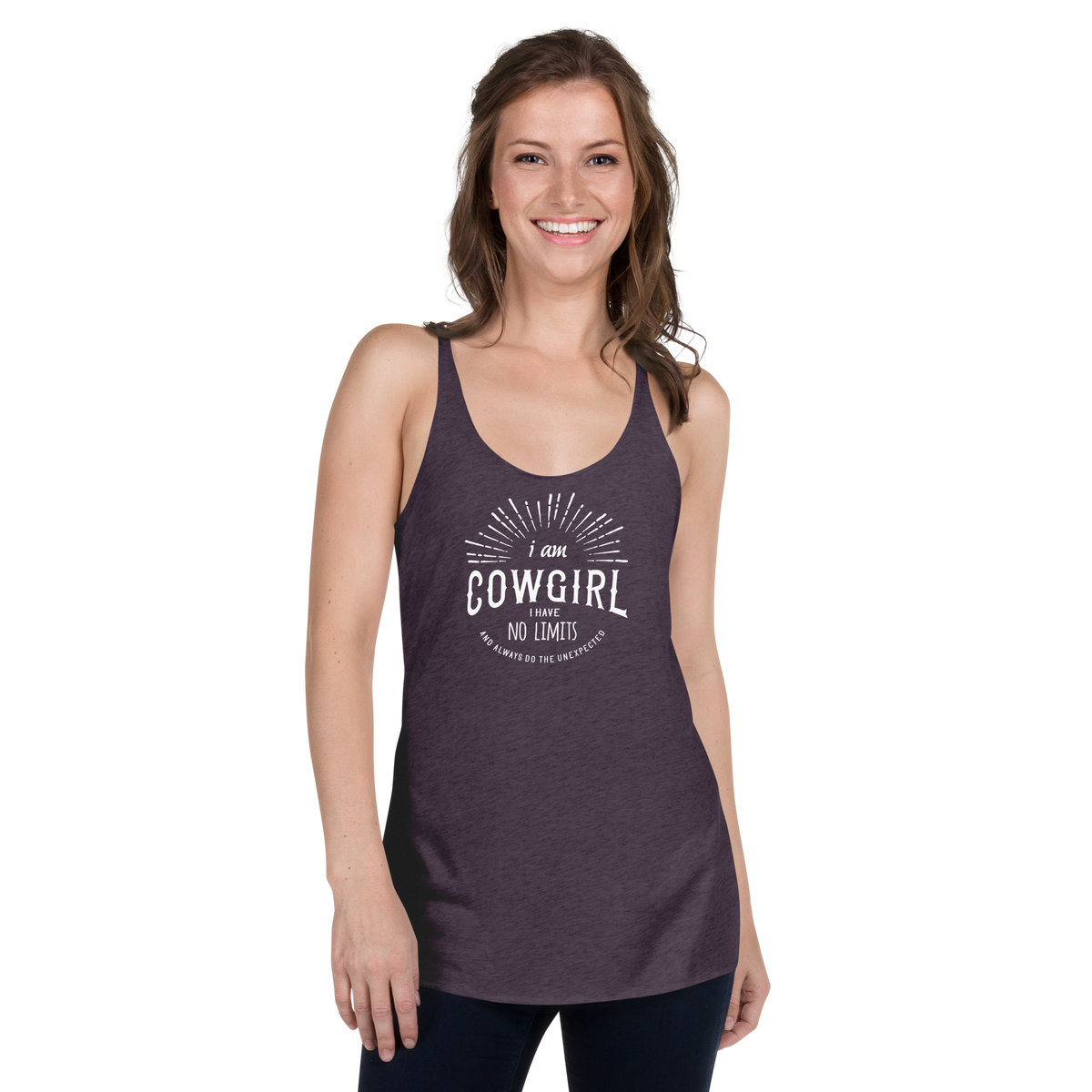 I Am COWGIRL - Women's Racerback Tank