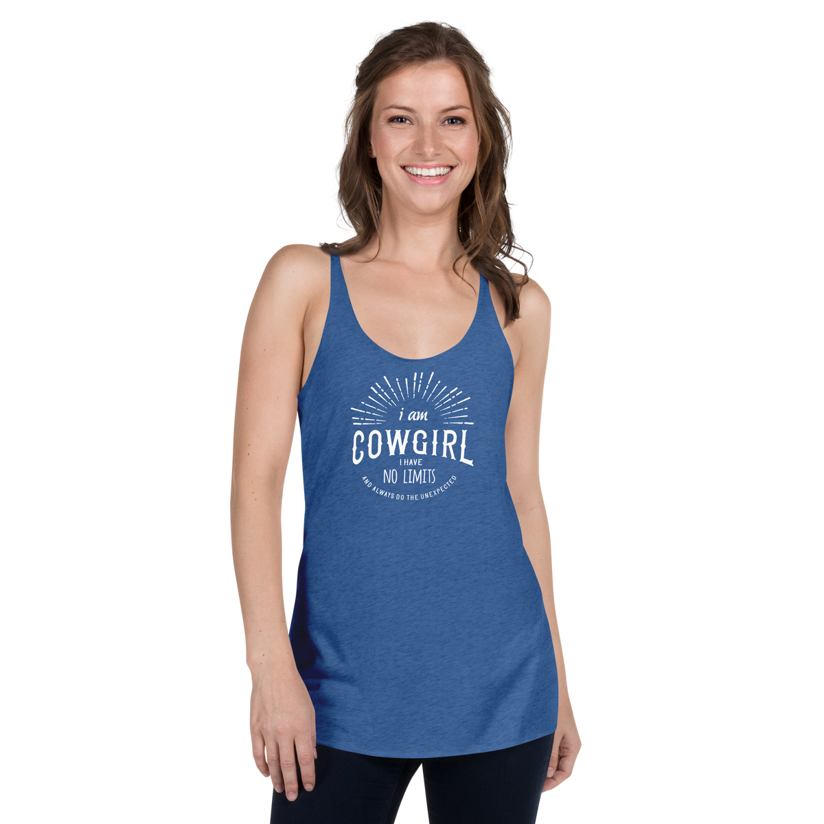 I Am COWGIRL - Women's Racerback Tank