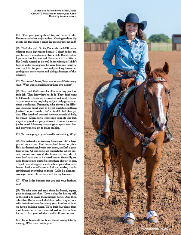 Cowgirl Magazine NovDec2022 - Jordon Briggs