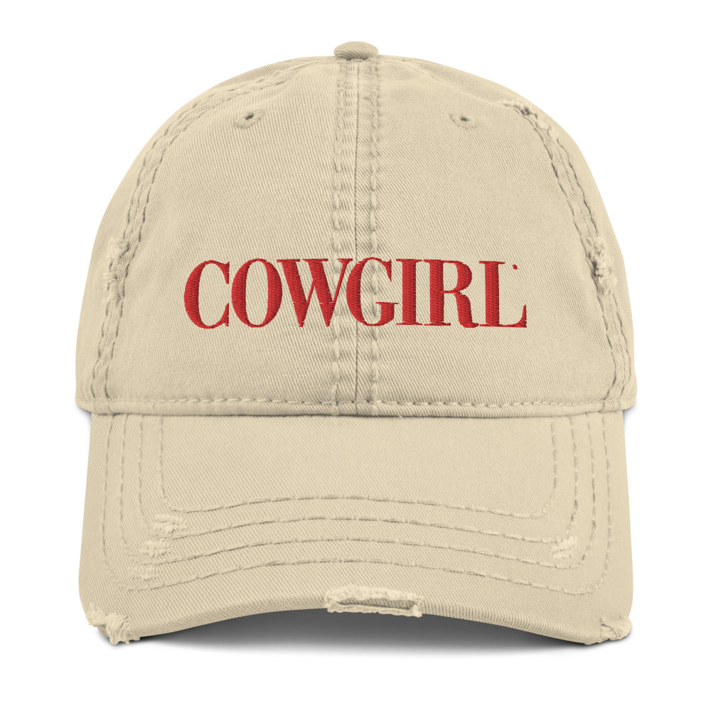 Official COWGIRL Logo Cap, Vintage Distressed