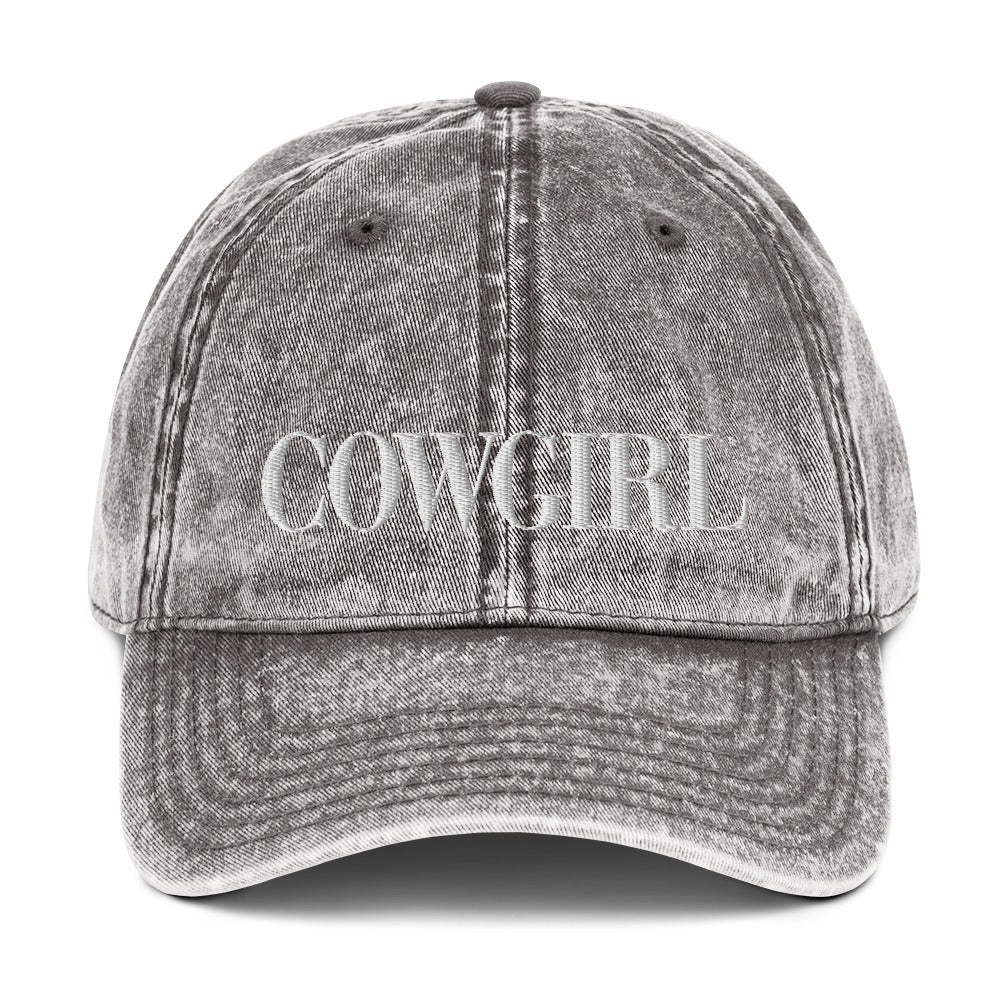Official COWGIRL Logo Cap, Vintage Cotton Twill